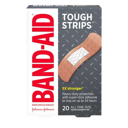 BAND-AID Band-Aid Tough Strips 5X Stronger Bandage 20 Count, PK20 1117131